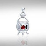 Magickal Witches Cauldron Silver Pendant TP3269 - Jewelry