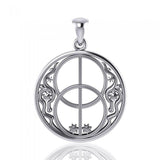 Silver Chalice Well Pendant TP3278