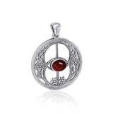 Chalice Well Pendant with Gemstone TP3307 - Jewelry