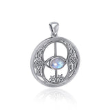 Chalice Well Pendant with Gemstone TP3307 - Jewelry