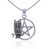 Sitting Owl with The Star Pendant TP3320 - Jewelry