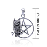 Sitting Owl with  Pentacle Pendant TP3320