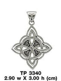 Four Point Knot Silver Pendant TP3340 - Jewelry
