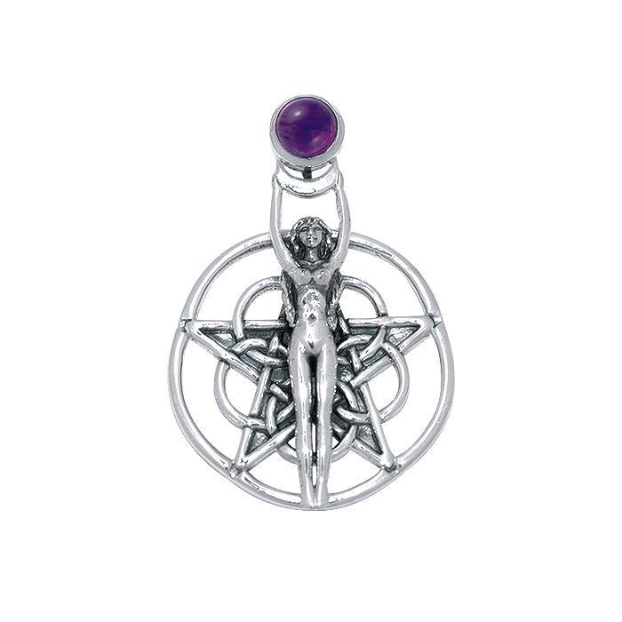 Scrying Divining Pentacle Sterling Silver Pendant TPD4754 – Magicksymbols