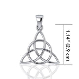 The Divine Power of the Triquetra ~ Sterling Silver Pendant TP3378 - Jewelry