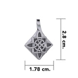 Celtic Spirits Quaternary Knot Silver Pendant TP3391 - Jewelry