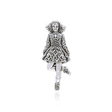 Irish Dancer Silver Pendant TP3426