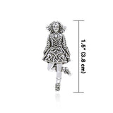 Irish Dancer Silver Pendant TP3426 - Jewelry