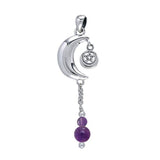 Moon The Star Sterling Silver Pendant TP3435 - Jewelry
