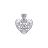 Eternal Heart Celtic Knotwork Silver Pendant TP3445