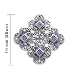 Kells Triskelia Silver Celtic Cross Pendant TP3451 - Jewelry
