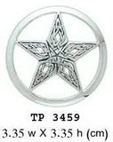 Celtic Knot with Five-Pointed Star Sterling Silver Pendant TP3459