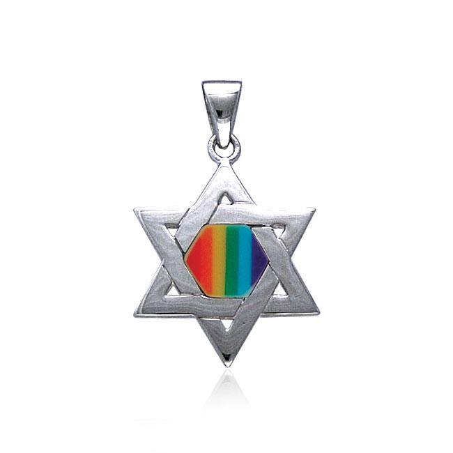 Star of David Rainbow Pendant TP3520 - Jewelry
