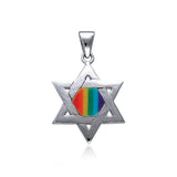 Star of David Rainbow Pendant TP3520