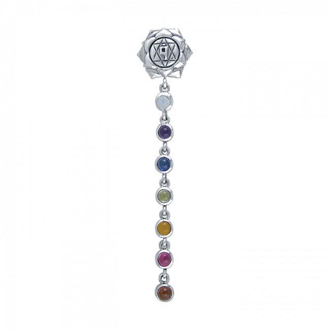 Silver and Gems Chakra Life Force Pendant TP3574 - Jewelry