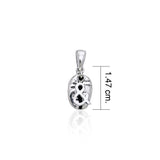 And Symbol Coffee Bean Silver Pendant TP391 - Jewelry