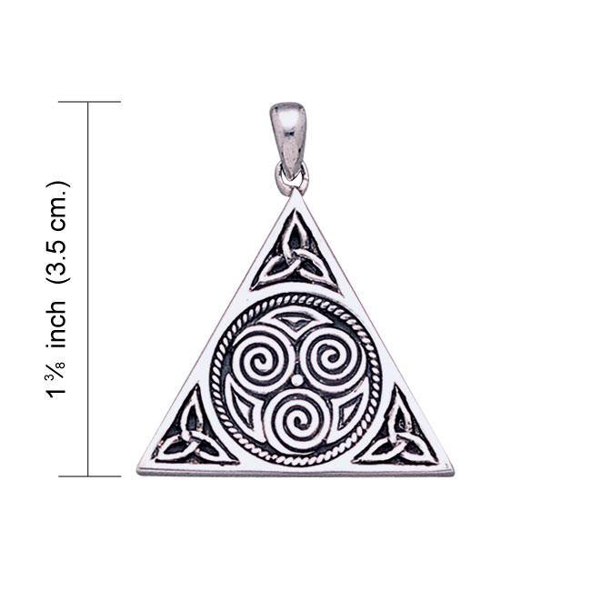 アクセサリー PS Celtic Triskele Pyramid Pendant SV925 Celtic Triskele Pyramid Sterling Silver Pendant TP441