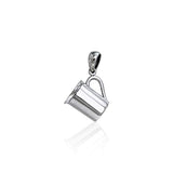 Coffee Cup Silver Pendant TP445 - Jewelry