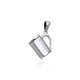 Coffee Cup Silver Pendant TP446 - Jewelry