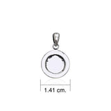 Coffee cup saucer Silver Pendant TP447 - Jewelry