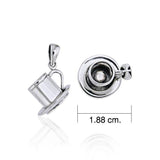 Coffee Cup Set Silver Pendant TP448 - Jewelry