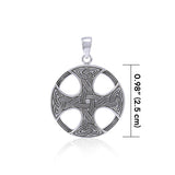 Celtic Knotwork Cross Silver Pendant TP475 - Jewelry