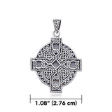 Celtic Cross Spiral Pendant TP478 - Jewelry
