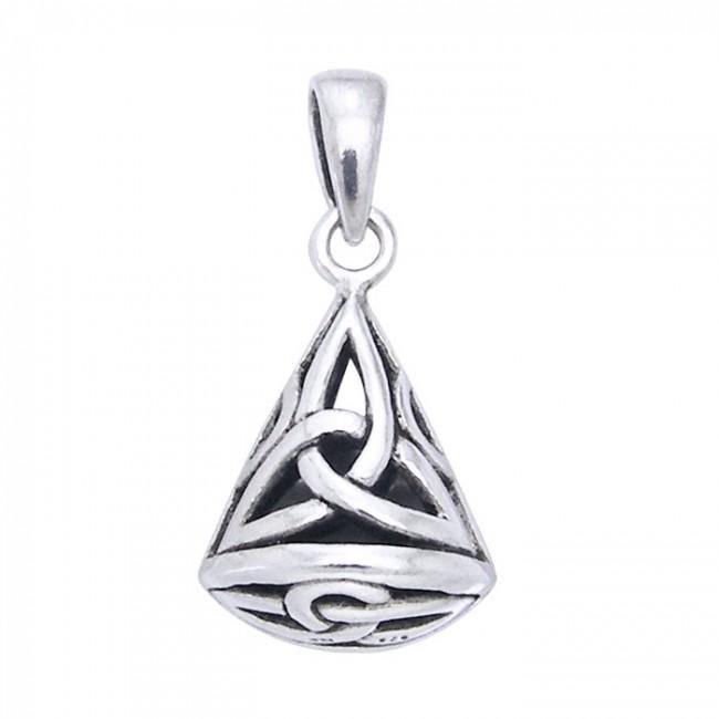 Celtic Triquetra Knot Silver Filigree Pendant TP543 - Jewelry