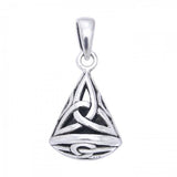 Celtic Triquetra Knot Silver Filigree Pendant TP543