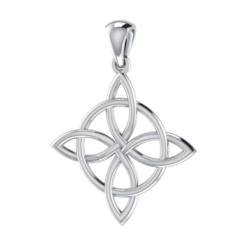 thumbnail image 2 of 10 Tibetan Silver Celtic Knot Charms Pendants | 18mm 3D Top Quality For Jewelry Making C13 2 of 6