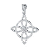 Celtic Quaternary Knot Silver Pendant TP554 - Jewelry