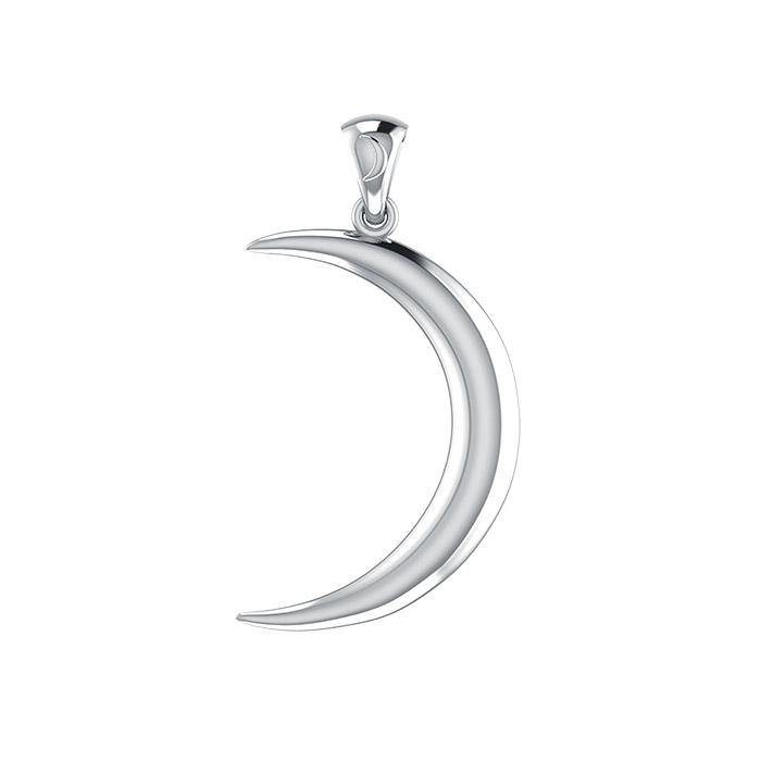 Strengthening a New Beginning ~ Crescent Moon Sterling Silver Jewelry Pendant TP613 - Jewelry