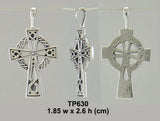 Celtic Knotwork Cross Silver Pendant TP630 - Jewelry
