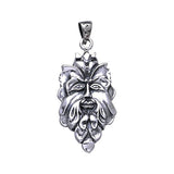 Green Man Silver Pendant TP710 - Jewelry