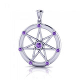 Elven Star Silver and Gem Pendant TP747 - Jewelry