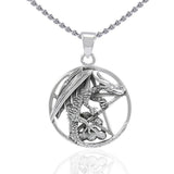 Dragon Clutching The Star Silver Pendant TP976 - Jewelry