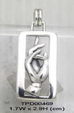 Christogram Rectangular Pendant TPD469 - Jewelry