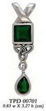 Celtic Knotwork and Gems Silver Pendant TPD701 - Jewelry