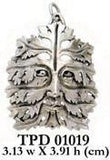 Oberon Zell Bamberg Green Man Silver Pendant TPD1019 - Jewelry