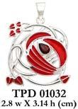 Art Nouveau Swirl Silver Pendant TPD1032 - Jewelry