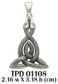 Celtic Trinity Knot Snake Pendant TPD1108