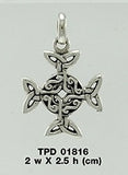 Celtic Cross Silver Pendant TPD1816