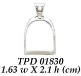 English Stirrup Silver Pendant TPD1830