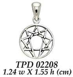 Enneagram Small Silver Pendant TPD2208 - Jewelry