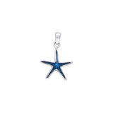 Inlaid Starfish Silver Pendant TPD029 - Jewelry