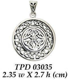 Celtic Knotwork Silver Pendant TPD3035 - Jewelry
