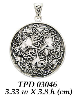 Celtic Knotwork Horse Pendant TPD3046