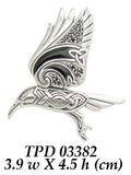 Behind the Mystery of the Mythical Raven ~ Silver Jewelry Pendant TPD3382
