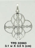 Energy Sterling Silver Hollow Pendant TPD3983