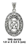 Celtic Infinity Knotwork Silver Pendant TPD4133
